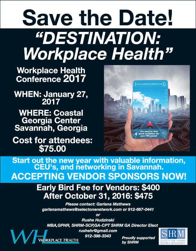 Destination Workplace Health Save the Date