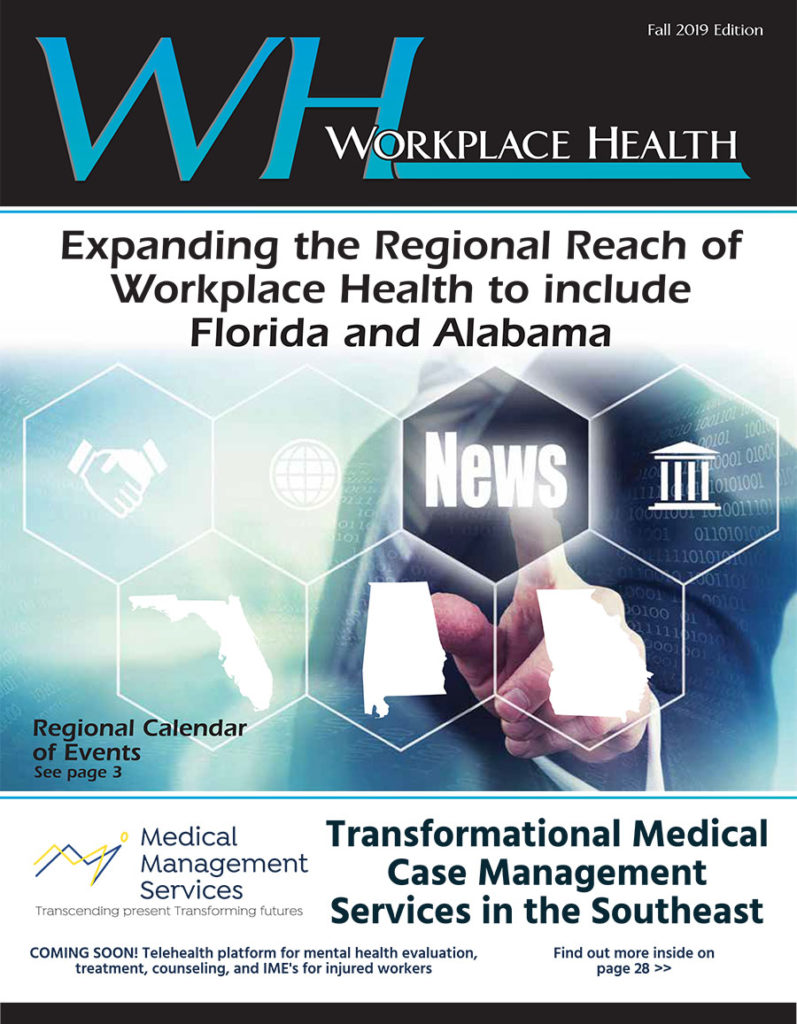 Fall 2019 Edition of Workplace Health Magazine - Savannah, GA
